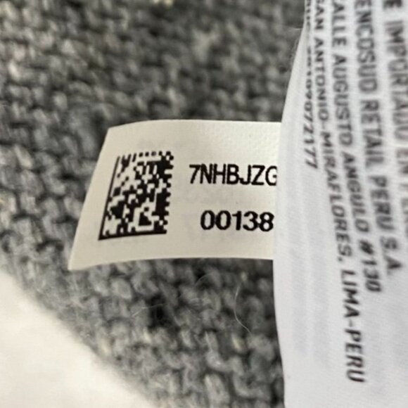 American Eagle Outfitters Men's Sweater S Gray Speckled Crewneck Cotton/Wool Ble - Picture 9 of 12